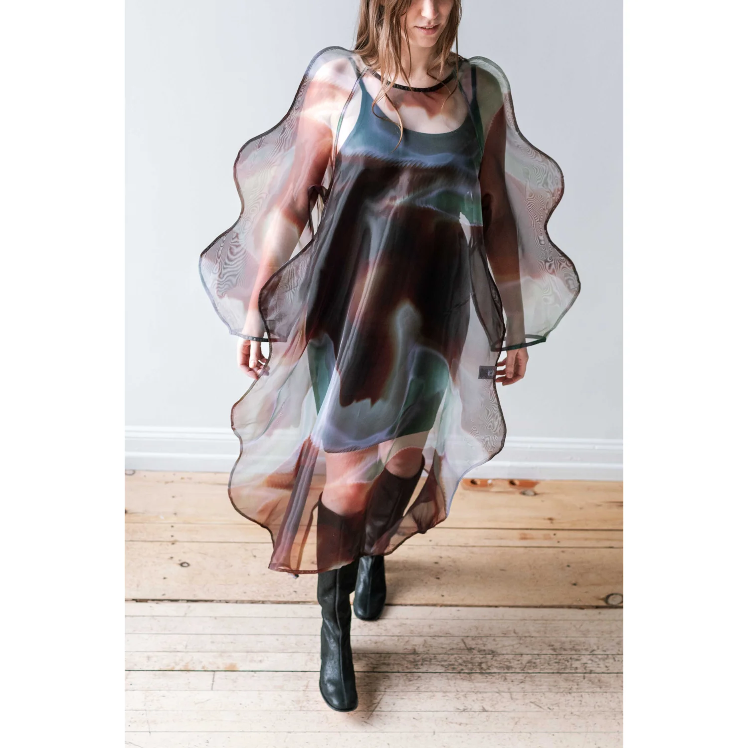 Baserange Slip Dress in Black - Image 7