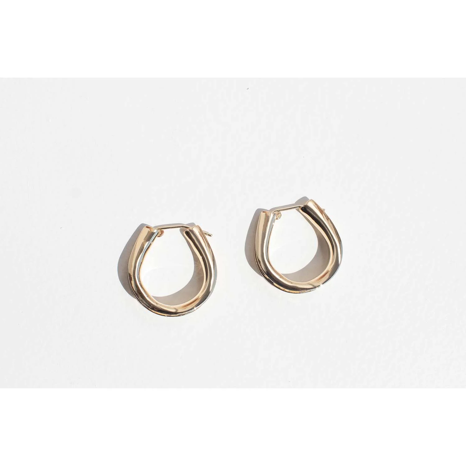 Fay Andrada Lukko LG Hoops in 23K Gold Plated Brass - Image 3