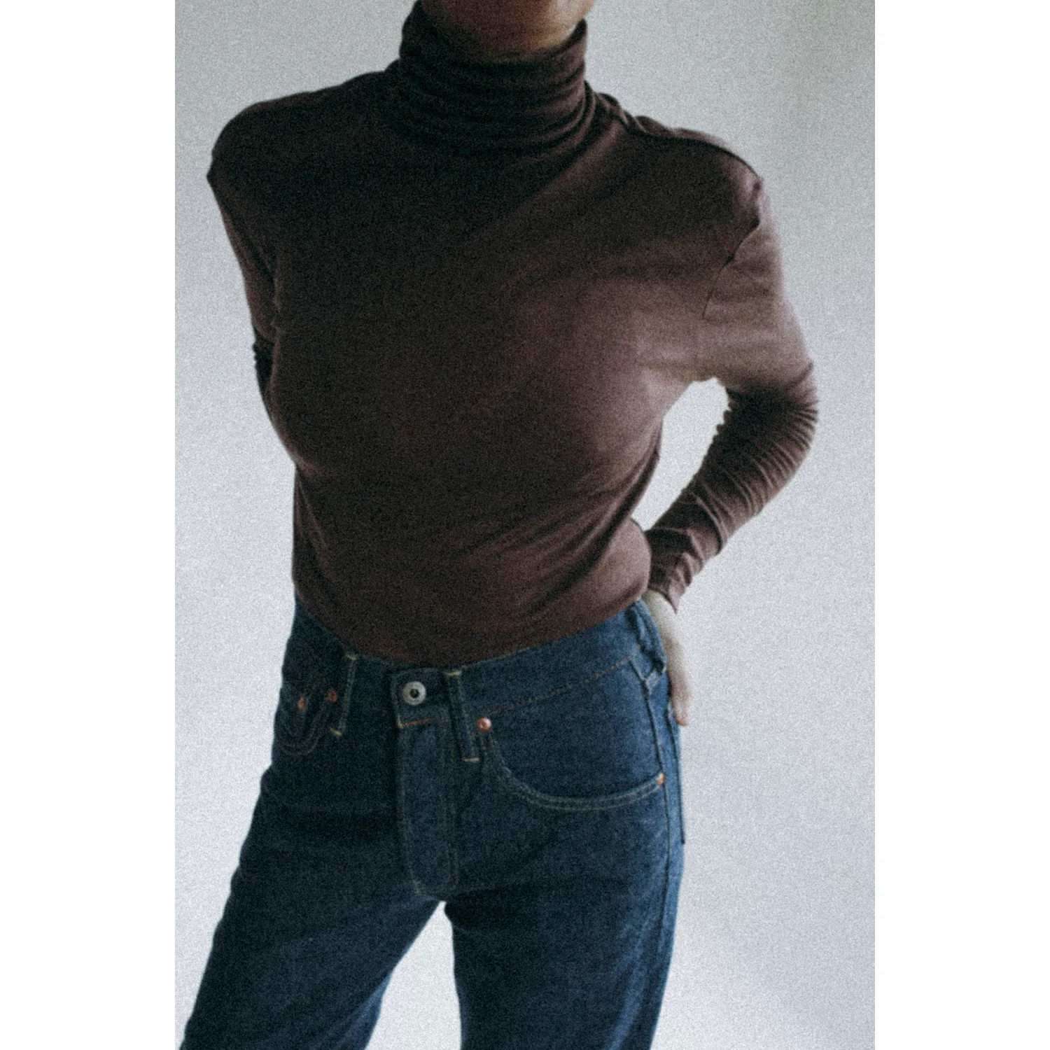 Grei Base Layer Turtleneck in Prune - Image 5