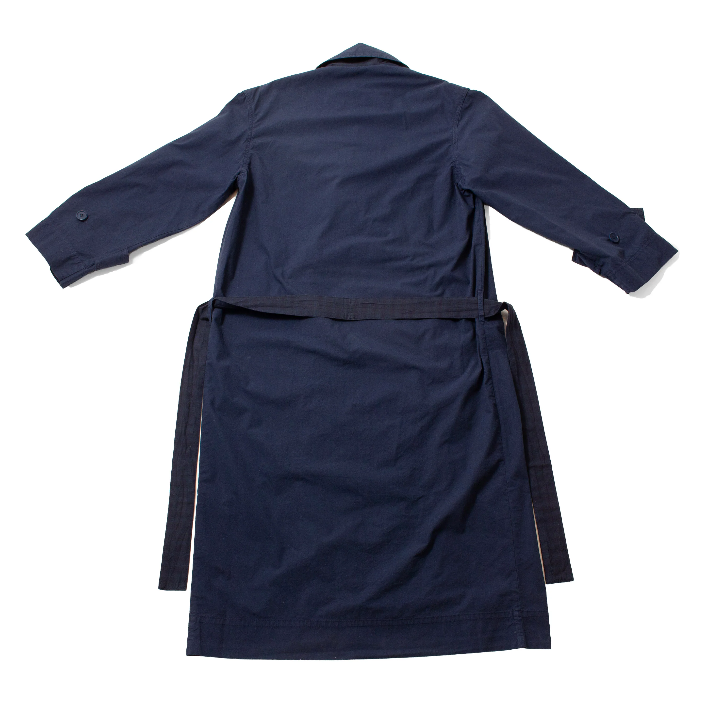 Henrik Vibskov Dimout Long Coat in Navy - Image 3