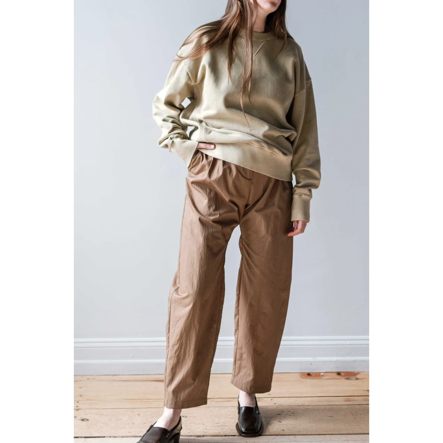 Ichi Antiquités Pigment French Terry Pullover in Beige - Image 6