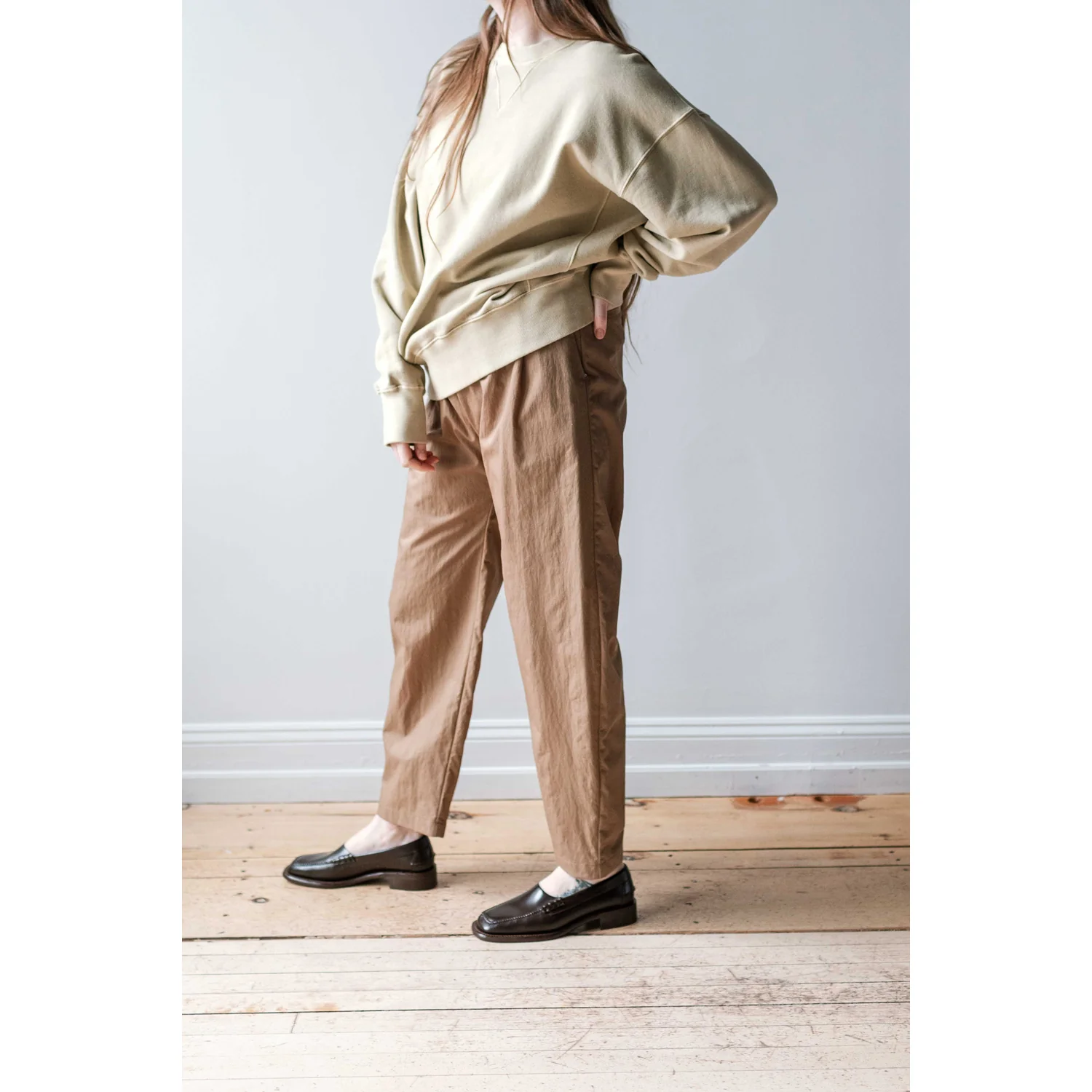 Ichi Antiquités Pigment French Terry Pullover in Beige - Image 7