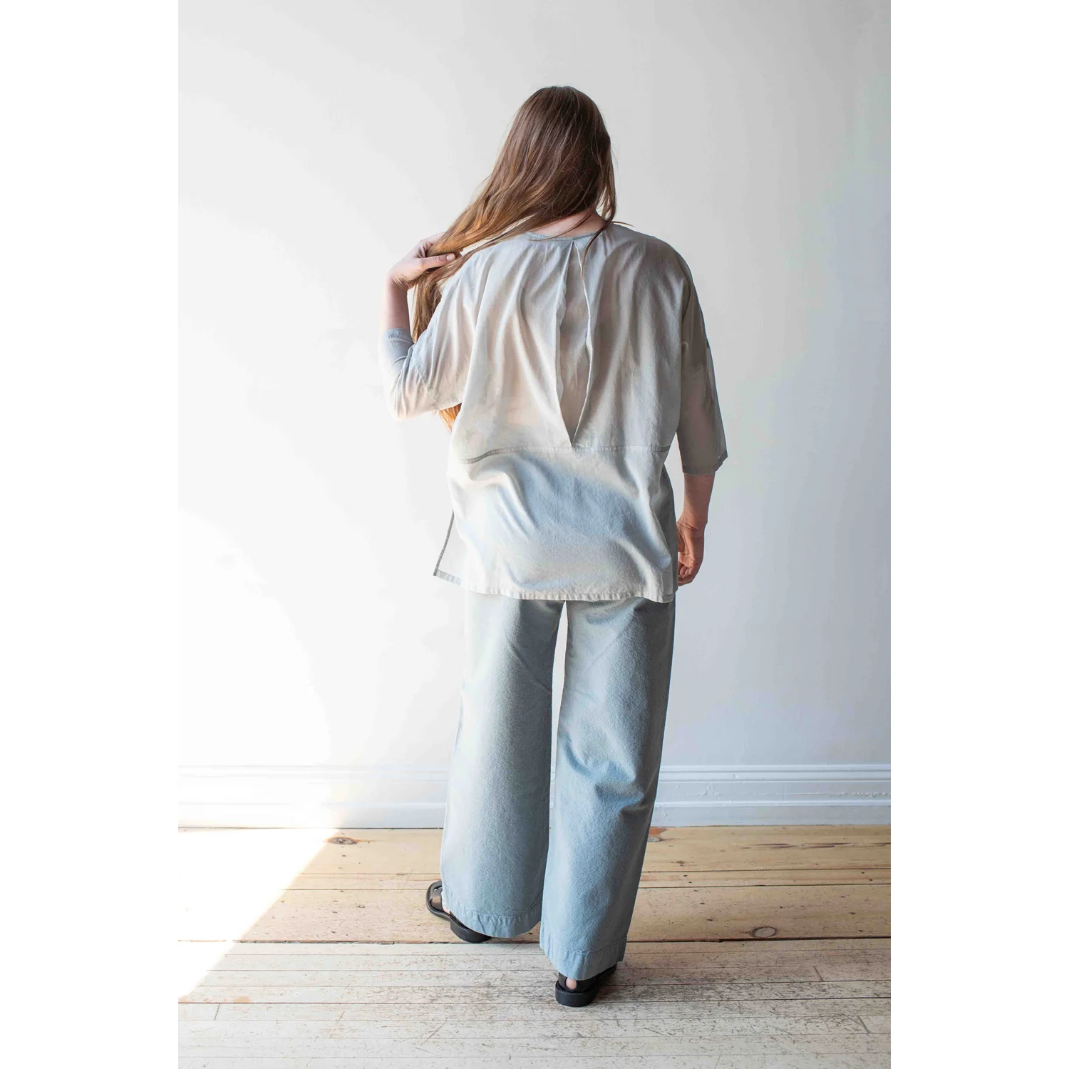 Jesse Kamm Sailor Pant in Shark - Image 6