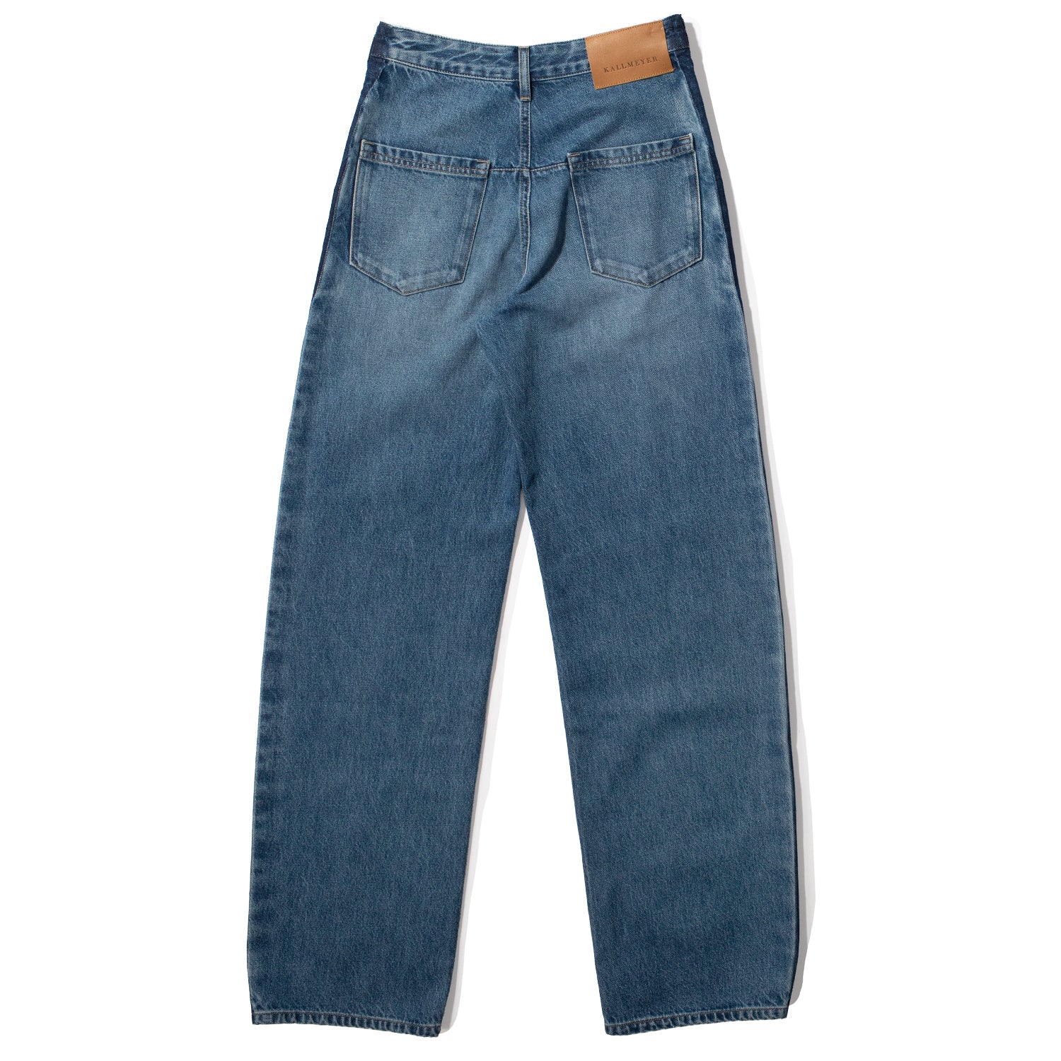 Kallmeyer Wide Leg Column Jean in Pure Blue Tuxedo - Image 3