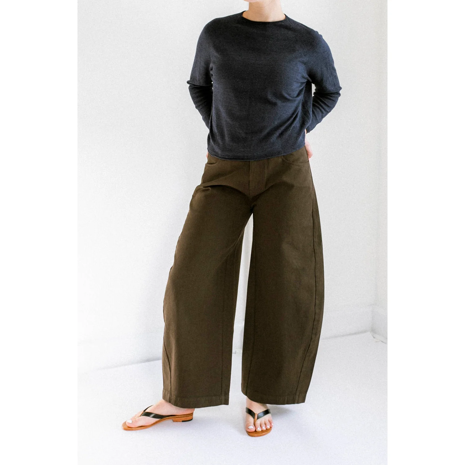 Labo.Art Wan Pants in Maron - Image 6