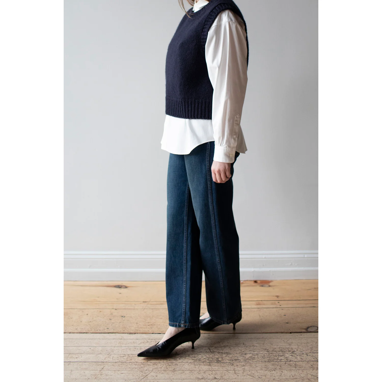 MHL. Longline Shirt in White Compact Cotton Poplin - Image 7