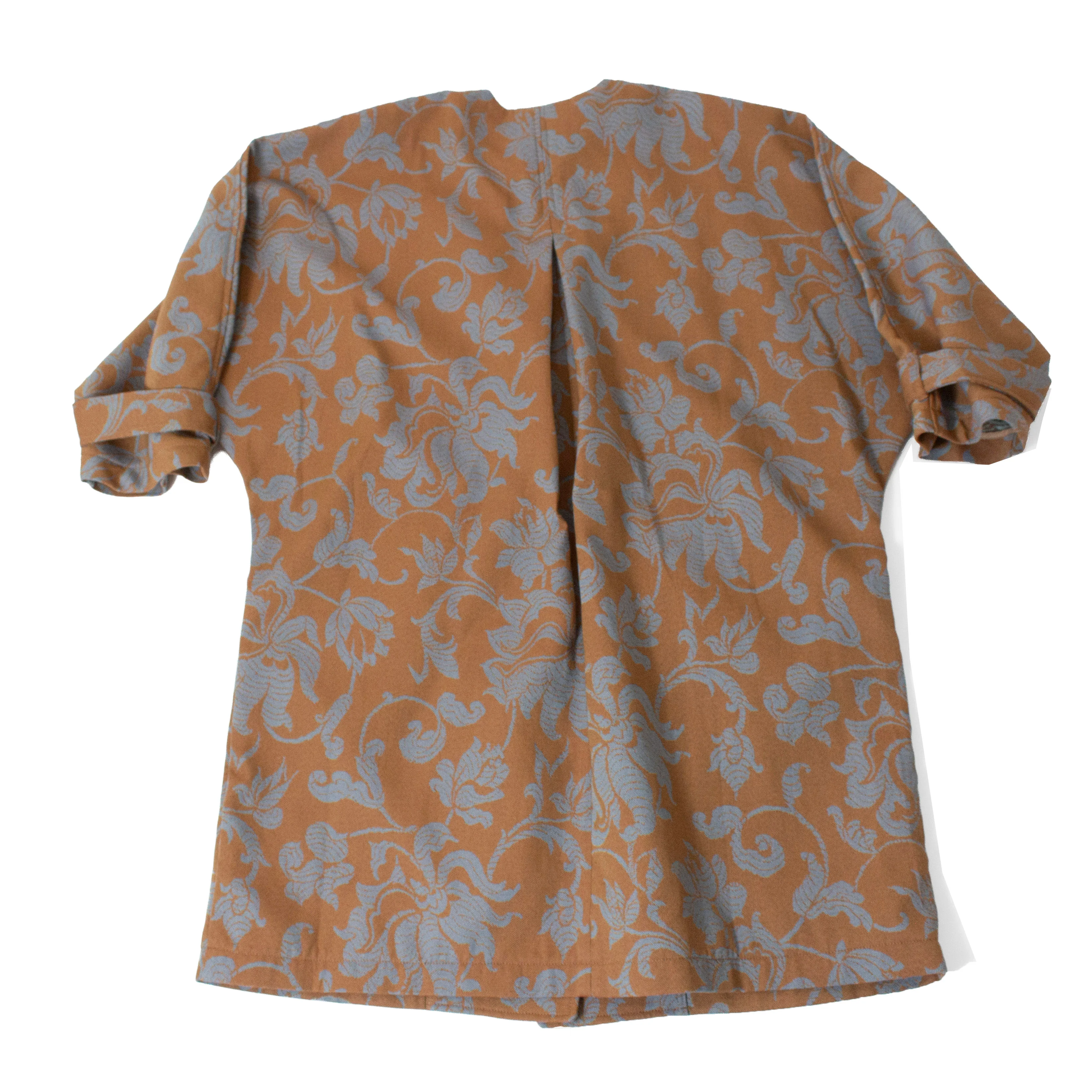 Rodebjer Melbourne French Lily Coat in Teal/Brown - Image 3