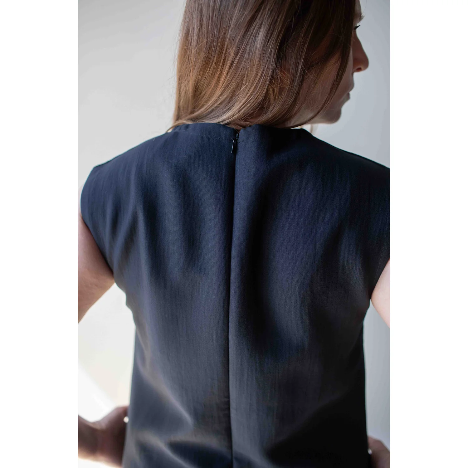 Studio Nicholson Corus Dress in Darkest Navy - Image 8