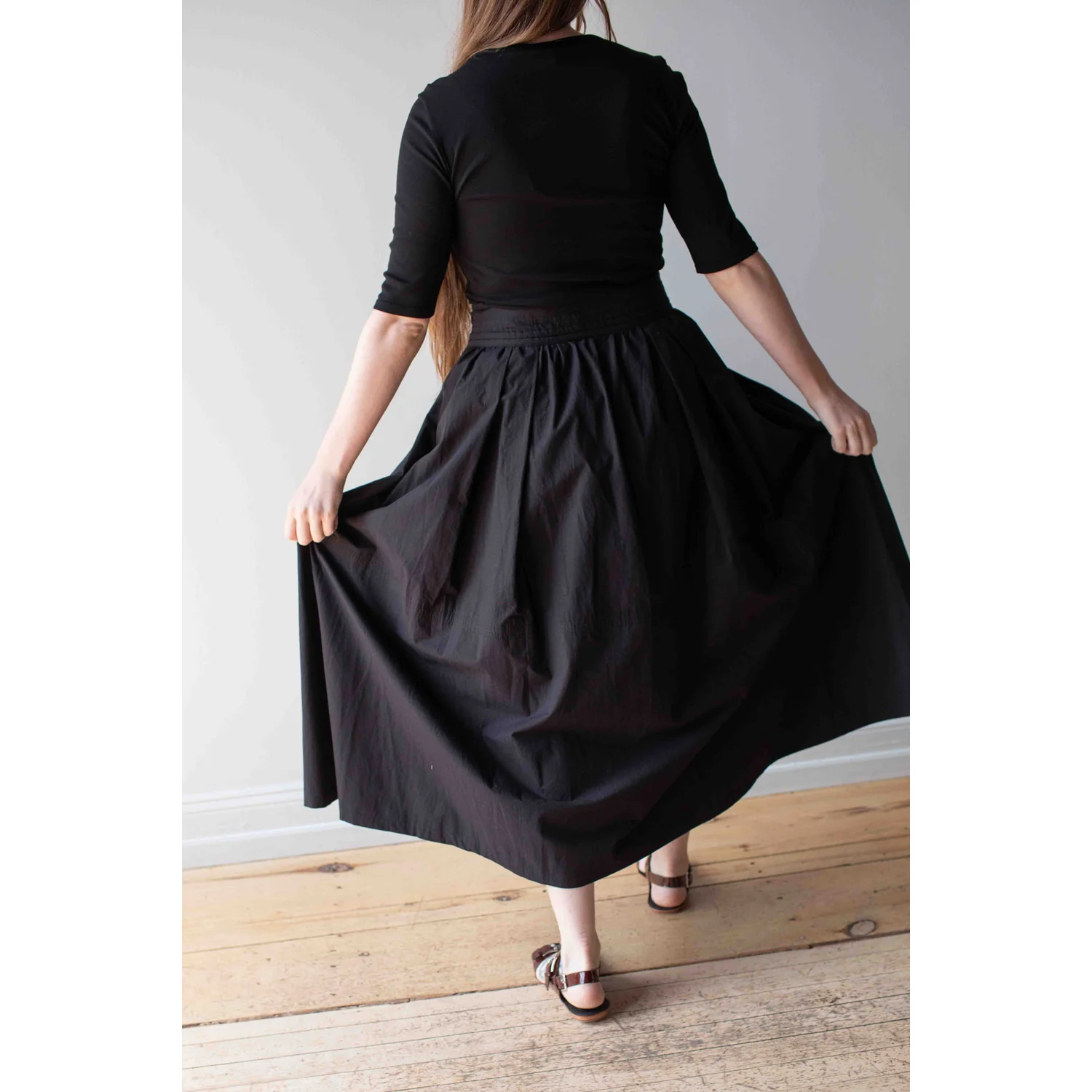 Studio Nicholson Ottowa Skirt in Washed Black - Image 10